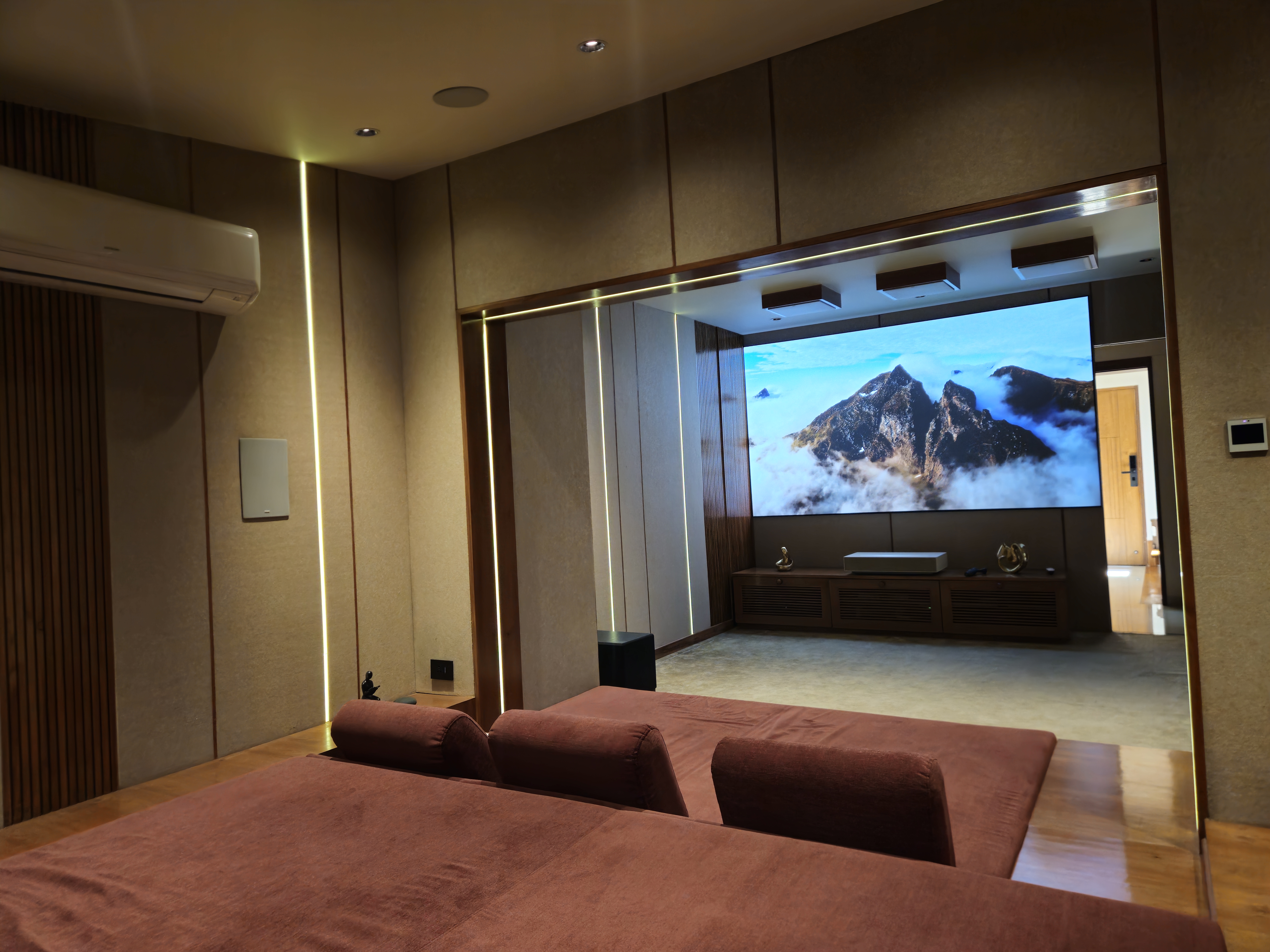 Original home theater and media room installation