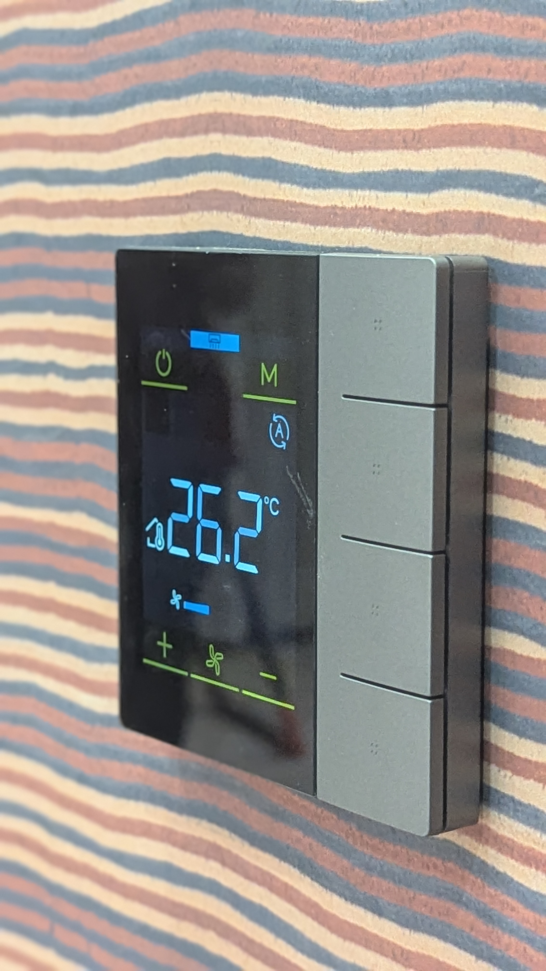 Original climate control thermostat and keypad